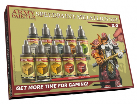 Seturi de vopsele - The Army Painter - Speedpaint Metallics Set 2.0
