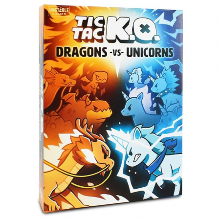 Jocuri pentru copii - Tic Tac K.O. Dragons vs. Unicorns - EN