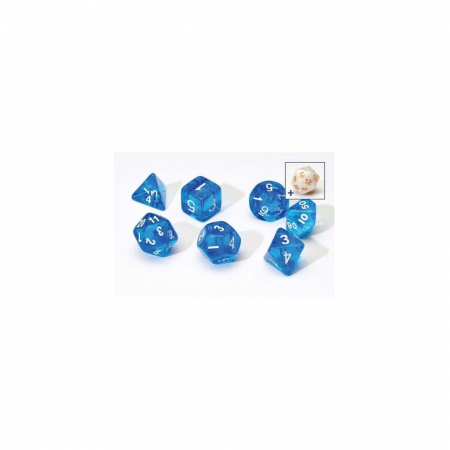 Zaruri - Translucent Blue Poly Set - Sirius Dice