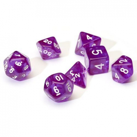 Zaruri - Translucent Purple Poly Set - Sirius Dice