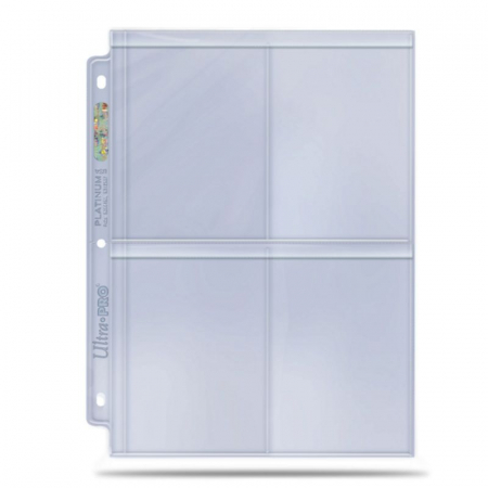 Albume & pagini - Ultra PRO 4-Pocket Secure Platinum Pages for Toploaders (100 buc)
