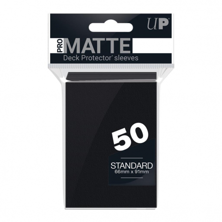 Accesorii - Standard Sleeves: Pro-Matte-Non Glare Black 66x91mm (50 buc) - UP