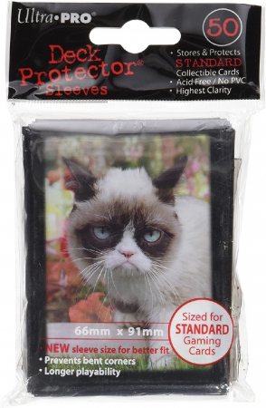 Accesorii - Ultra PRO Standard Sleeves - Grumpy Cat Flowers 63x88mm (50 buc)