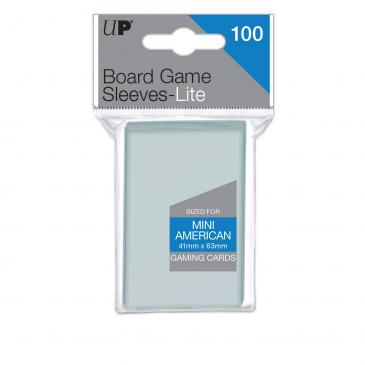 Sleeves - Ultra PRO Lite Mini American Board Game Sleeves 41mm x 63mm (100 Sleeves)