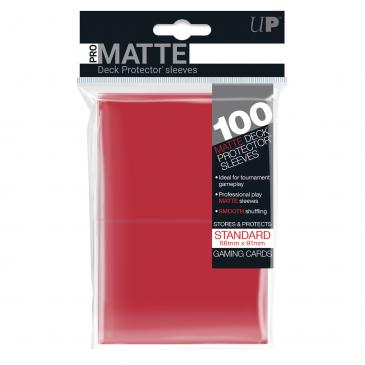 Accesorii - Standard Sleeves: PRO-Matte Red 66x91mm (100 buc) - UP