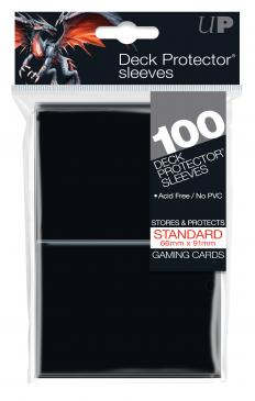 Accesorii - Standard Sleeves: Black 66x91mm (100 buc) - UP