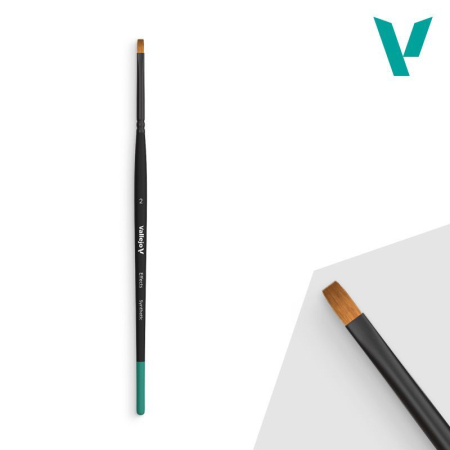 Pensule - Vallejo - Flat Rectangular Synthetic Brush No. 2