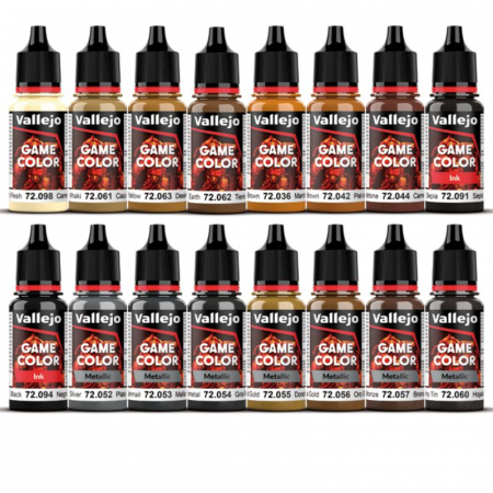 Vallejo - Game Color: Leather & Metal Paint Set [1]