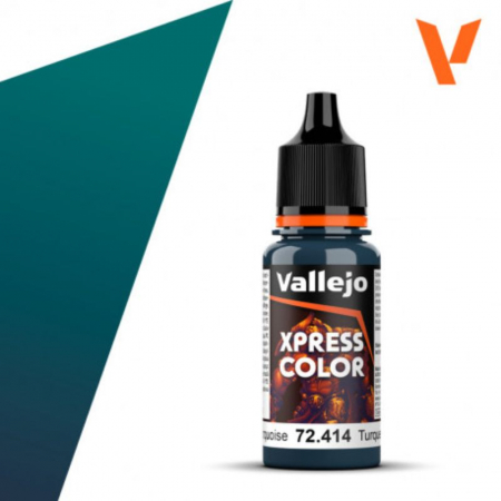 Painting & Terrain - Vallejo - Xpress Color: Caribbean Turquoise (414) (18ml)