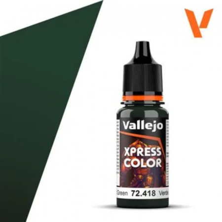 Painting & Terrain - Vallejo - Xpress Color: Lizard Green (418) (18ml)