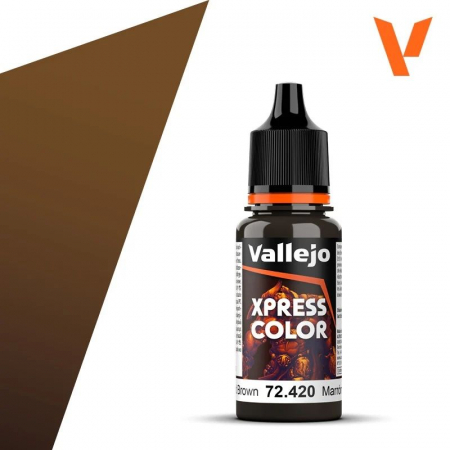Painting & Terrain - Vallejo - Xpress Color: Wasteland Brown (420) (18ml)