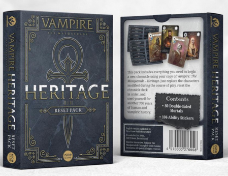Board Games - Vampire The Masquerade Heritage Reset Pack - EN