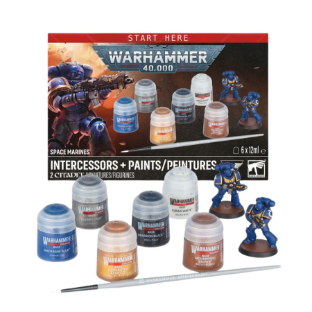 Warhammer 40K - Space Marines: Intercessors Paints Set (11th Edition) - EN [1]