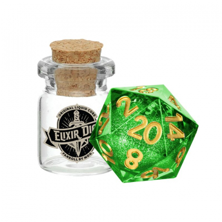 Accesorii - Zar D20 Elixir Liquid Core Dice - Aegis of Hope 55mm (1 dice)