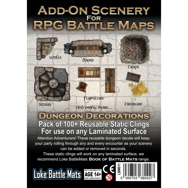Add-on Scenery for RPG Battle Maps: Dungeon Decorations