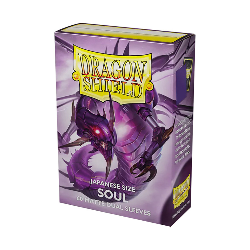 Dragon Shield Japanese Sleeves - Matte Metallic Purple Soul 59x86mm (60 buc)