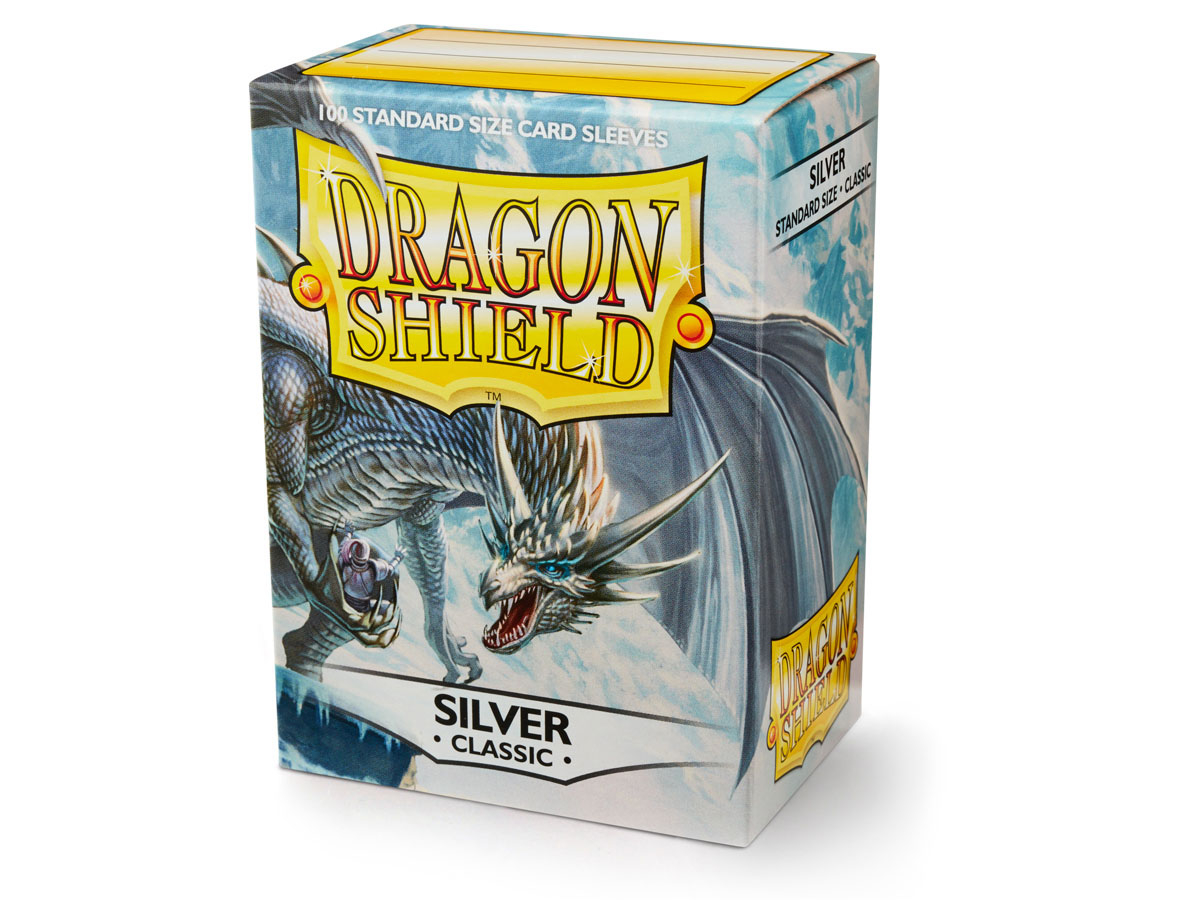 Dragon Shield Standard Sleeves - Silver 63x88mm (100 buc)