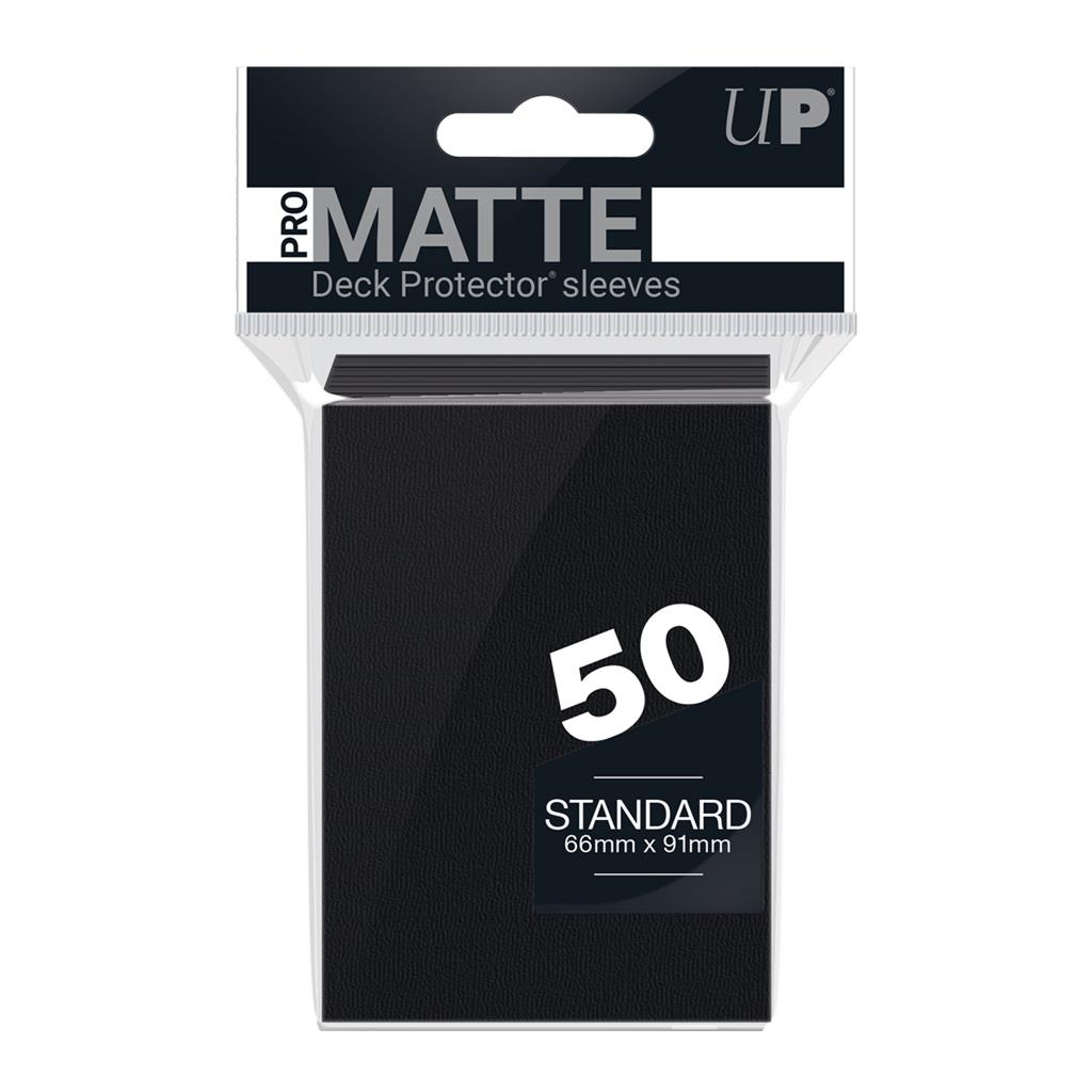 Ultra PRO Standard Sleeves - Pro-Matte-Non Glare Black 66x91mm (50 buc)