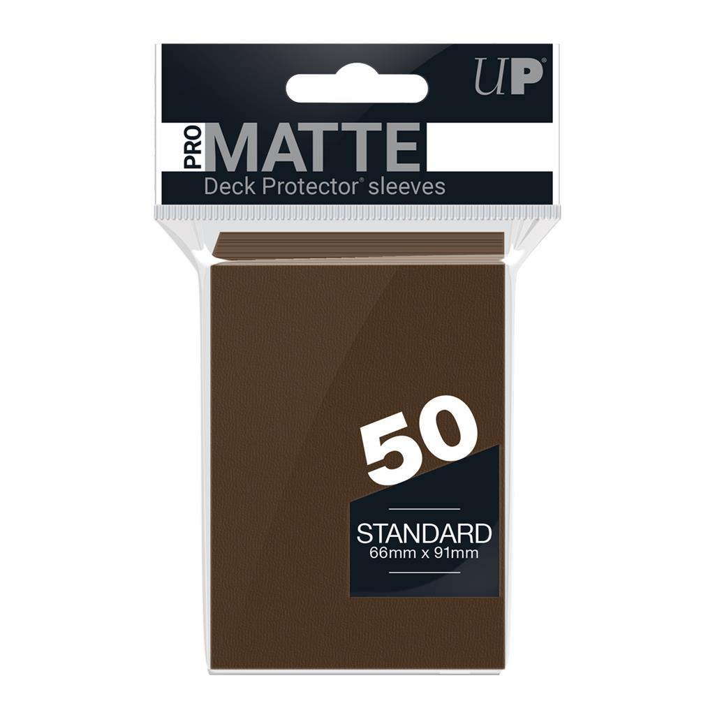 Ultra PRO Standard Sleeves - Pro-Matte-Non Glare Brown 66x91mm (50 buc)