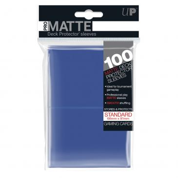 Ultra PRO Standard Sleeves - PRO-Matte Blue 66x91mm (100 buc)