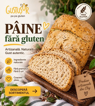 Pâine fără gluten – Gustușor