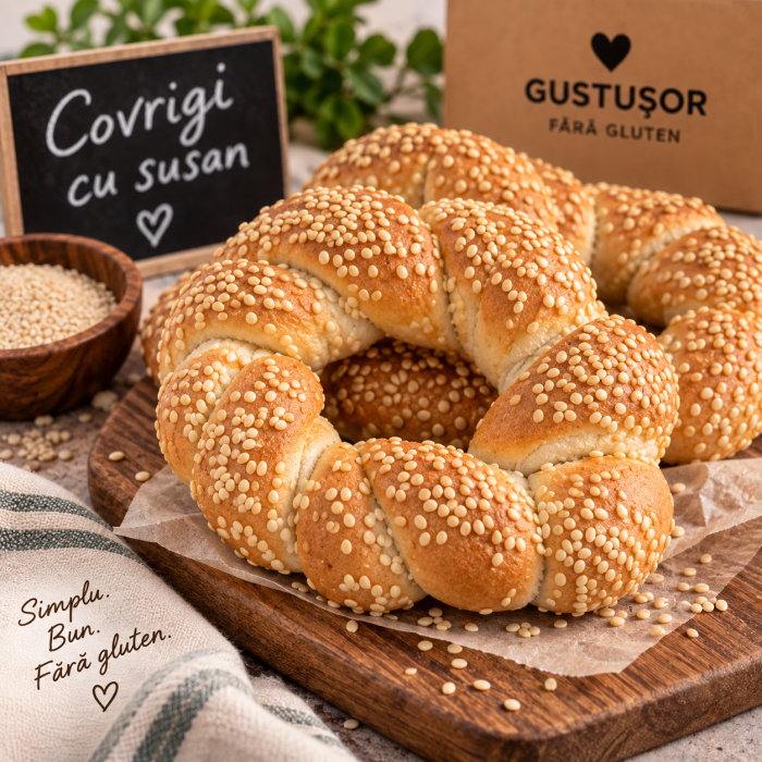 Covrig cu susan fără gluten vegan Gustușor [2]