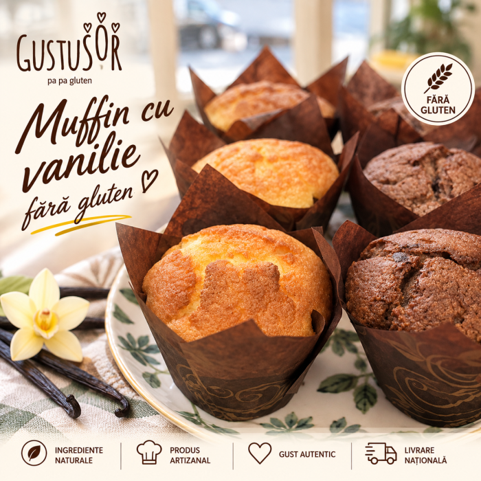 Muffin cu vanilie fără gluten – Gustușor [2]