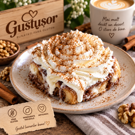 Patiserie dulce - Cinnamon Roll fără gluten Gustușor