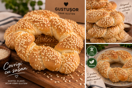 Covrig cu susan fără gluten vegan Gustușor [2]