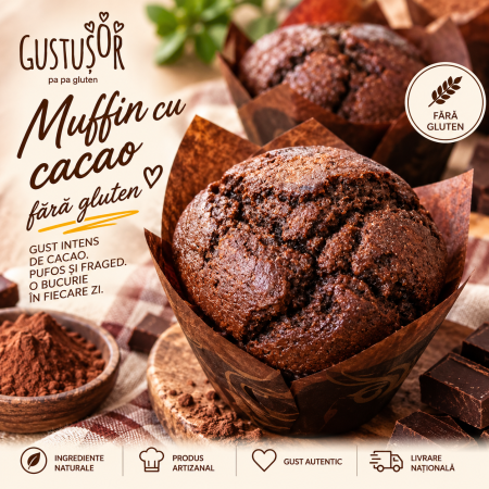 Muffin cu cacao fără gluten – Gustușor [0]