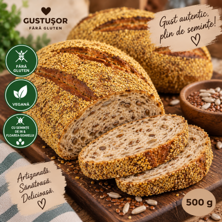 Pâine - Pâine cu semințe artizanală fără gluten – Gustușor