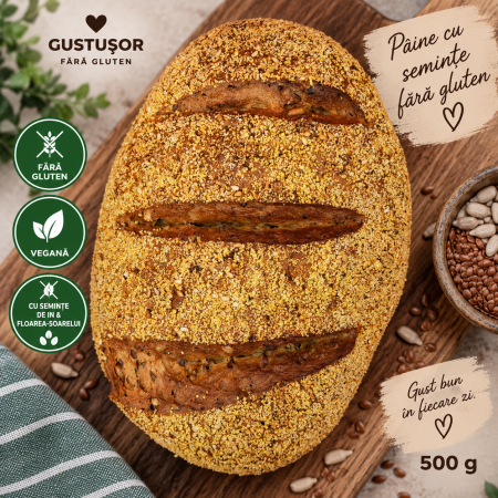 Pâine cu semințe artizanală fără gluten – Gustușor [1]