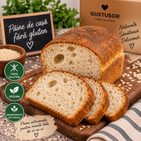 Pâine - Pâine de casă fără gluten Gustușor