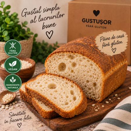 Pâine de casă fără gluten Gustușor [1]