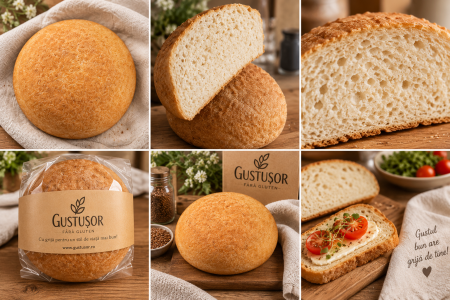 Pâine artizanală fără gluten Gustușor 500 g [2]