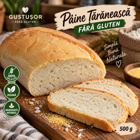 Pâine - Pâine țărănească artizanală fără gluten – Gustușor