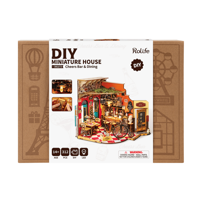 Puzzle 3D, Casuta DIY, Cheers Bar & Dining, 312 piese [7]