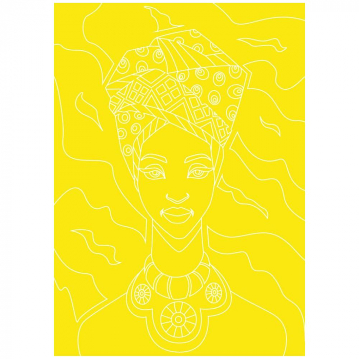 Pictura cu nisip colorat Copila Africana [4]
