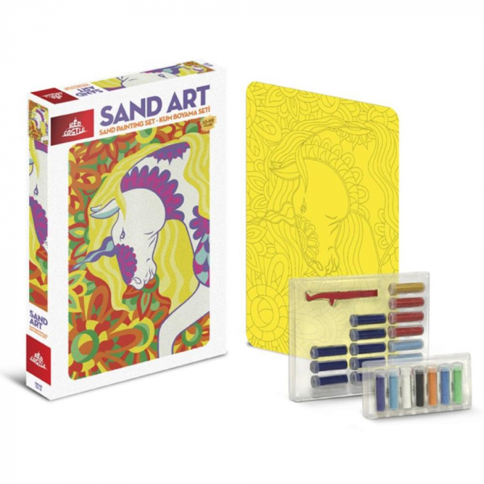 Pictura cu nisip colorat Unicorn [2]