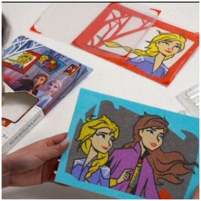 Pictura cu nisip colorat Frozen II - Elsa & Anna [2]