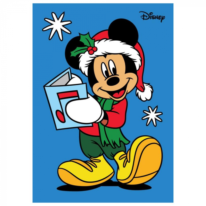 Pictura cu nisip colorat Mickey Mouse Santa [1]