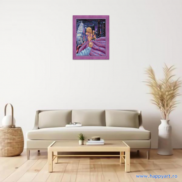 Kit goblen cu diamante, fara sasiu, Urmeaza-ma la Moscova, 40X50 cm, diamante patrate, 36 culori, nivel avansat,  AM1630 [3]