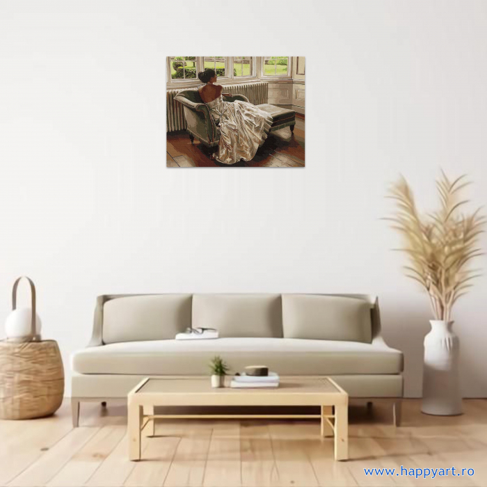 Kit pictura pe numere Ma gandesc la tine, cu sasiu, 40X50 cm, 22 culori [2]