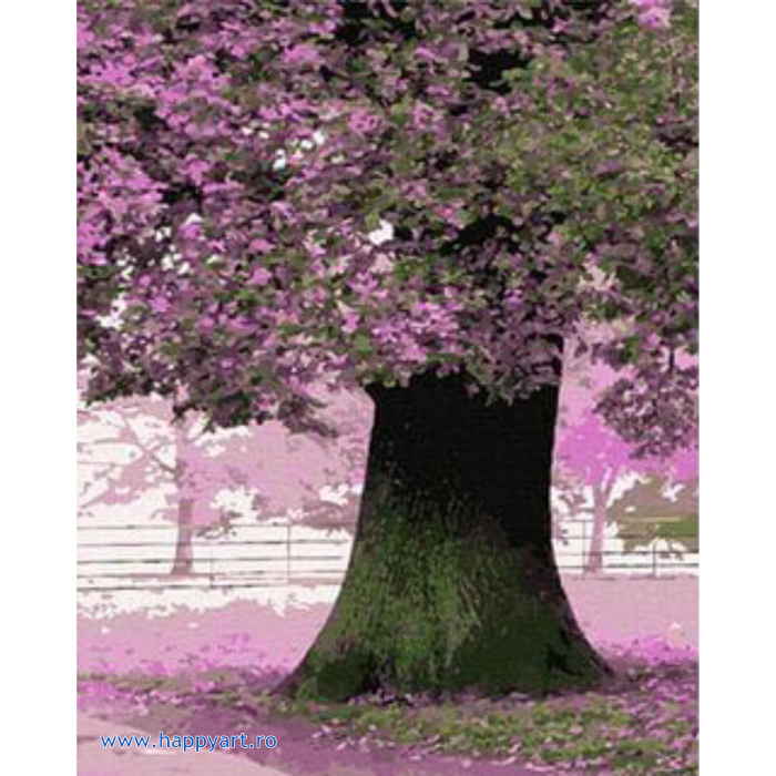 Kit pictura pe numere Dulce noiembrie, triptic, cu sasiu, 50X120 cm, 20 culori [4]