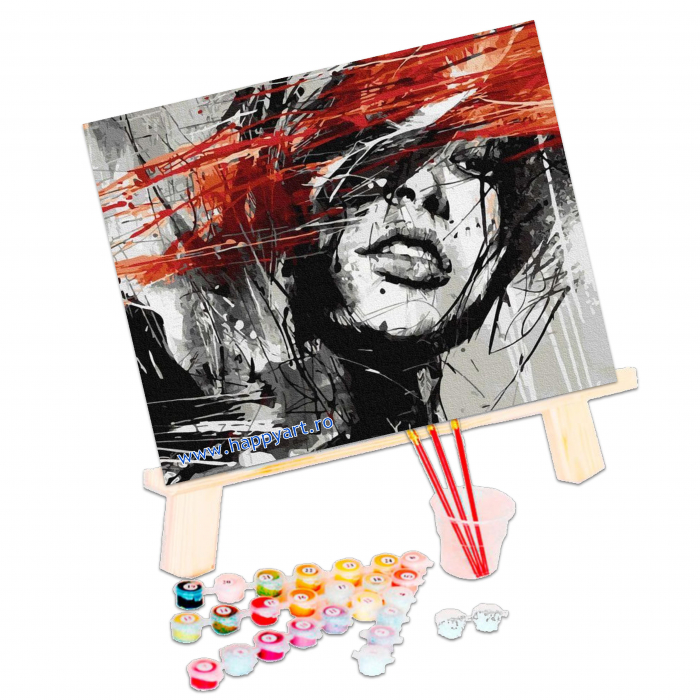 Kit pictura pe numere Descopera-te, cu sasiu, 50x65 cm, 22 culori [3]