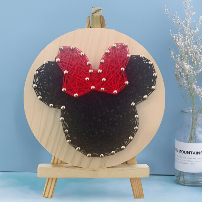 Kit String Art cu fire, model MINNIE, DABISY, efect 3D [2]