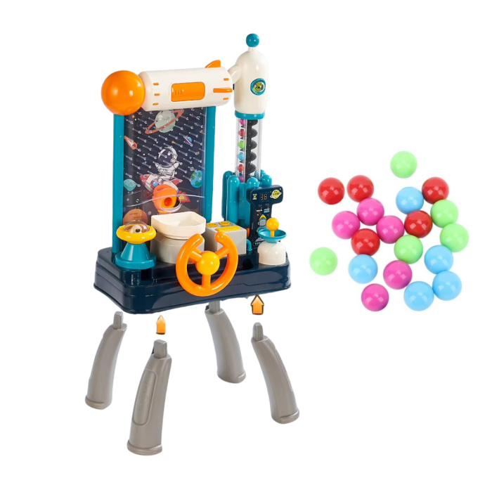 Set de jucarie METEORIT, DABISY, 20 de bile colorate, contuar electronic, volan, lumini colorate, efecte sonore, jucarie amuzanta, coordonare, educational, multicolor [1]