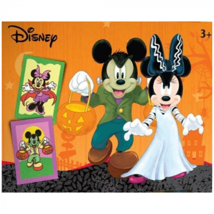Pictura cu nisip colorat Mickey & Minnie Mouse Halloween [2]