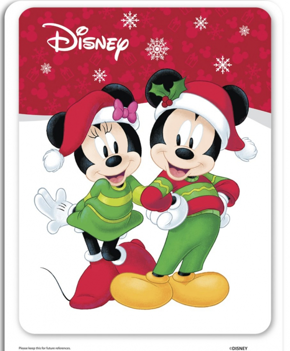 Pictura cu nisip colorat Minnie & Mickey Mouse Santa [6]