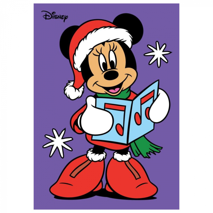 Pictura cu nisip colorat Minnie & Mickey Mouse Santa [5]